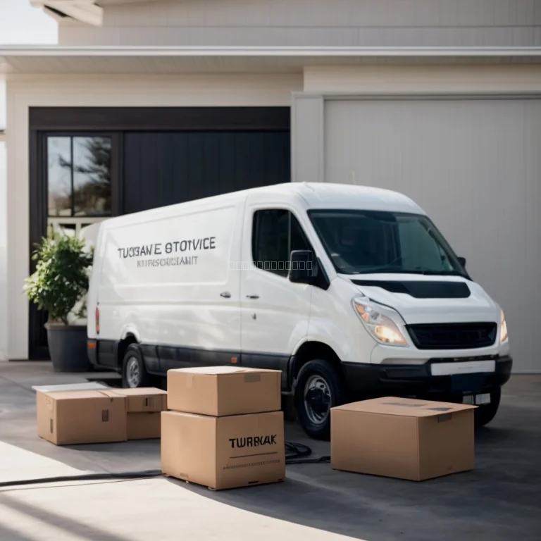 引越しスタッフが家具を運ぶ様子